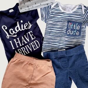 Baby boy 0-3 M Ladies I have arrived bundle